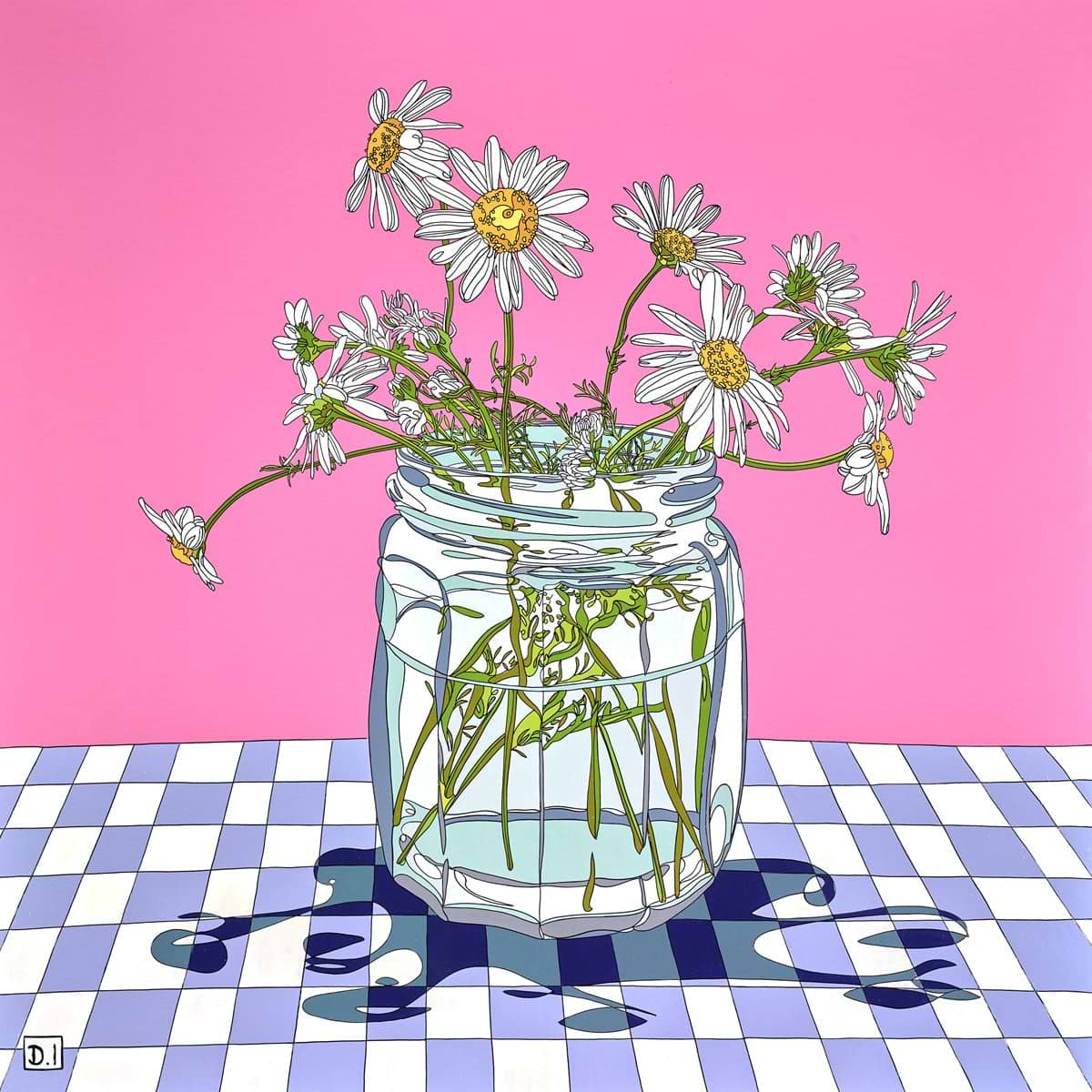 Daisies in a Jam Jar II