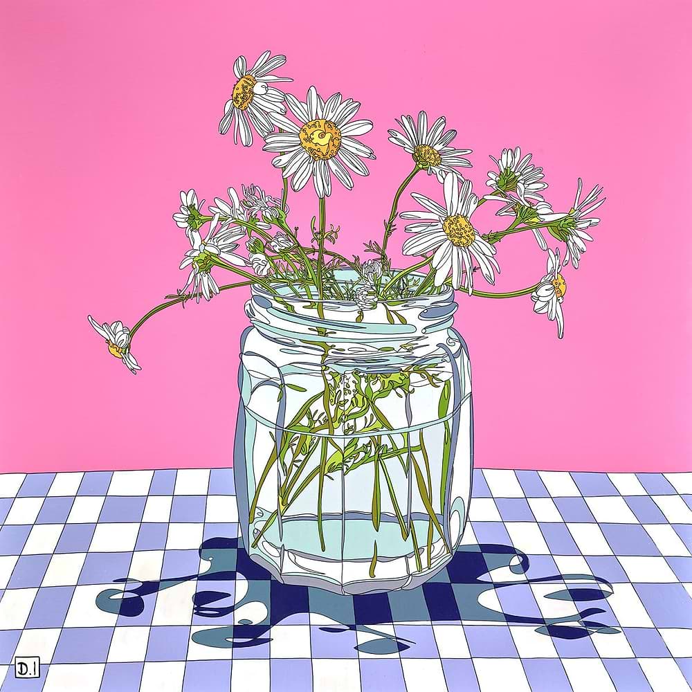 Daisies in a Jam Jar II