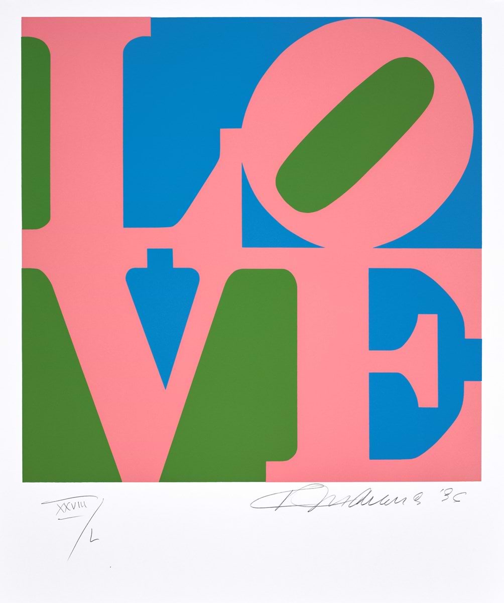 The Book Of Love: One Plate | Robert Indiana – Clarendon Fine Art