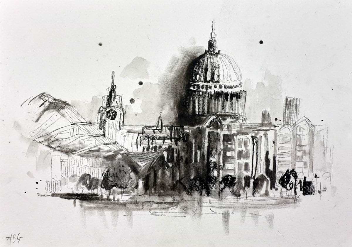 St Paul's Cathedral , London(sketch)