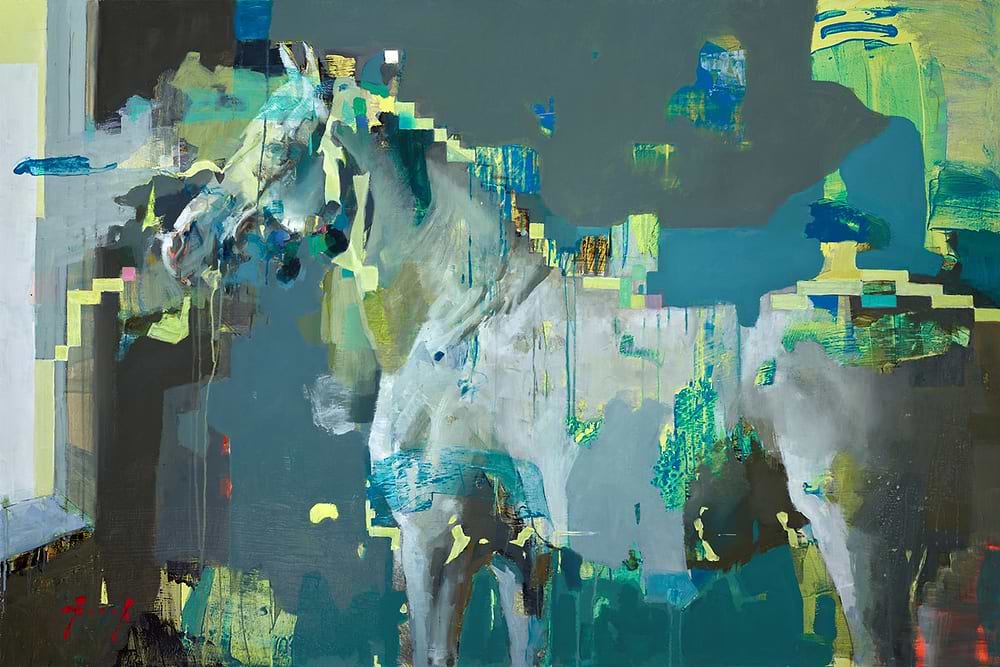 Trance Horse in Deep House with Digital Window
