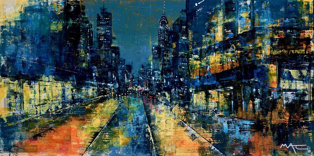 Sidewalks and Skyscrapers, NYC