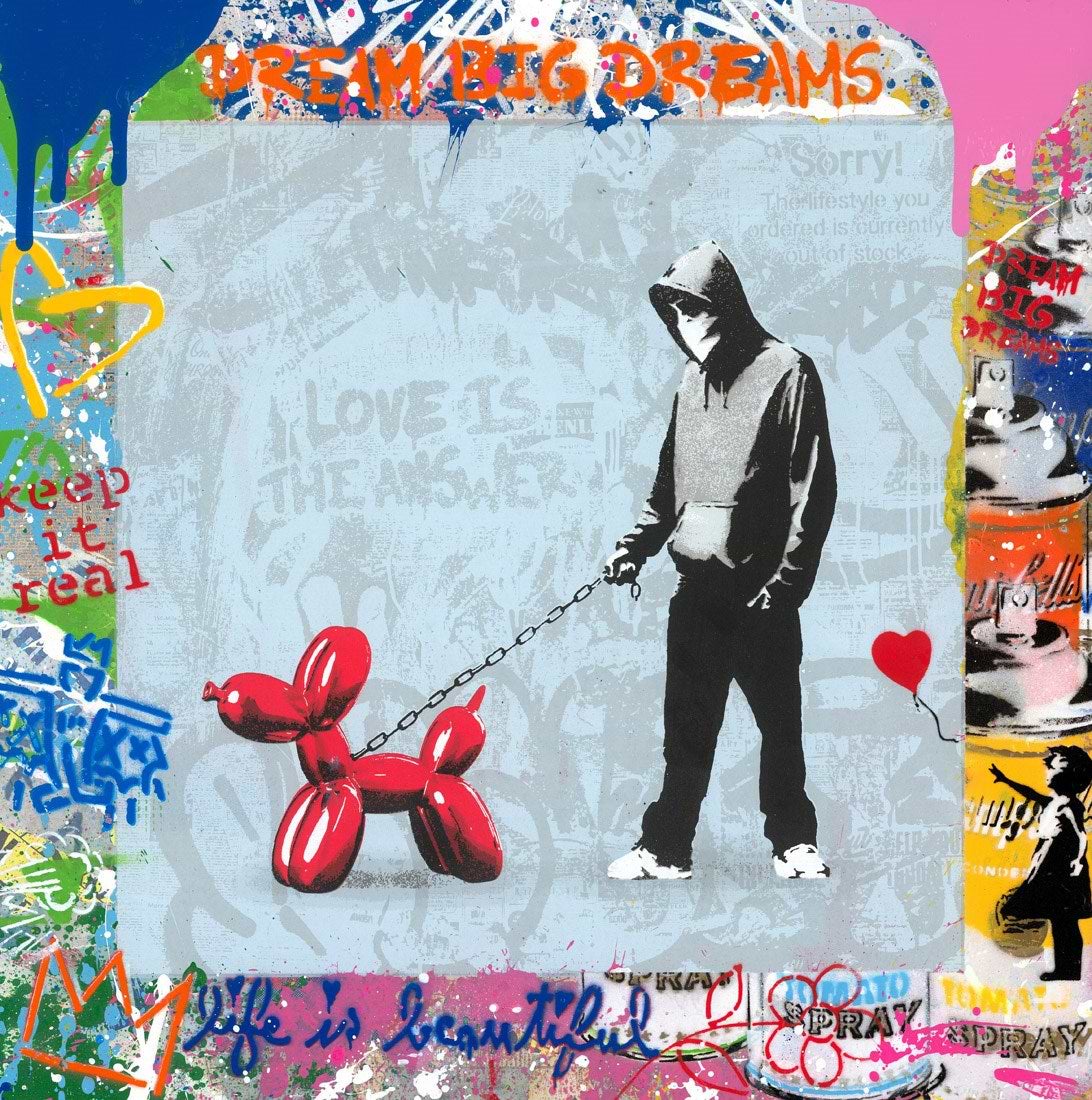 Banksy Dog Walker
