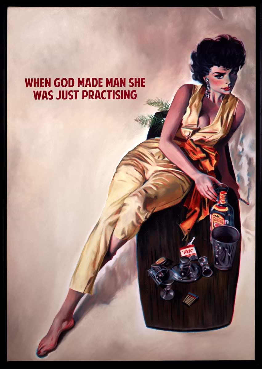 When God Made Man She Was Just Practising (cream)