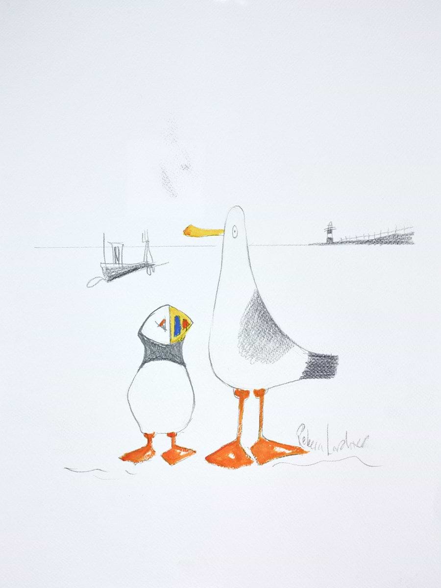 Distant Lighthouse III (sketch)