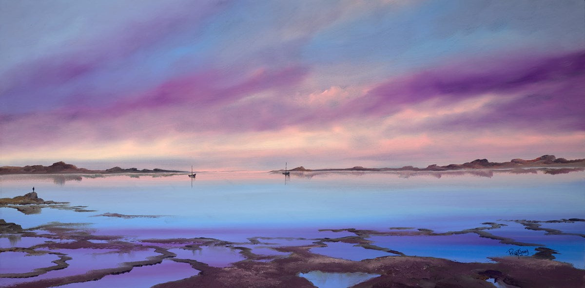 Purple Sky at the Beach II