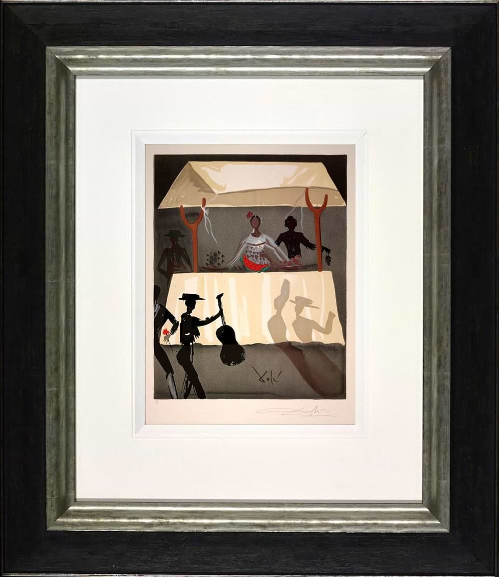 Outside the Arena, the Fruit Vendor, 1970 (Framed)