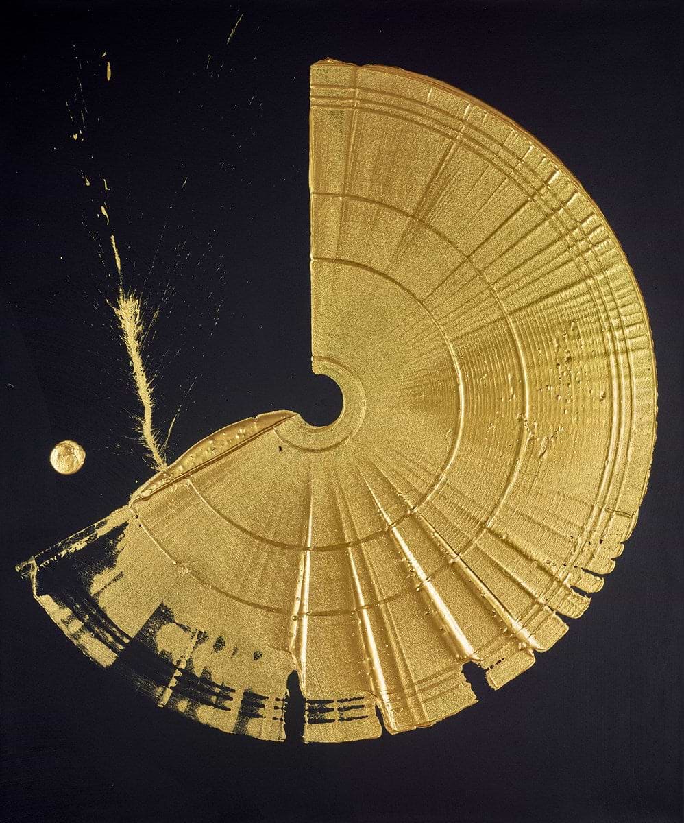 Large Brushstroke Gold III