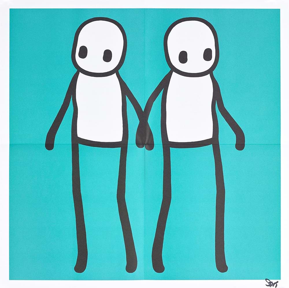 Holding Hands (Teal)