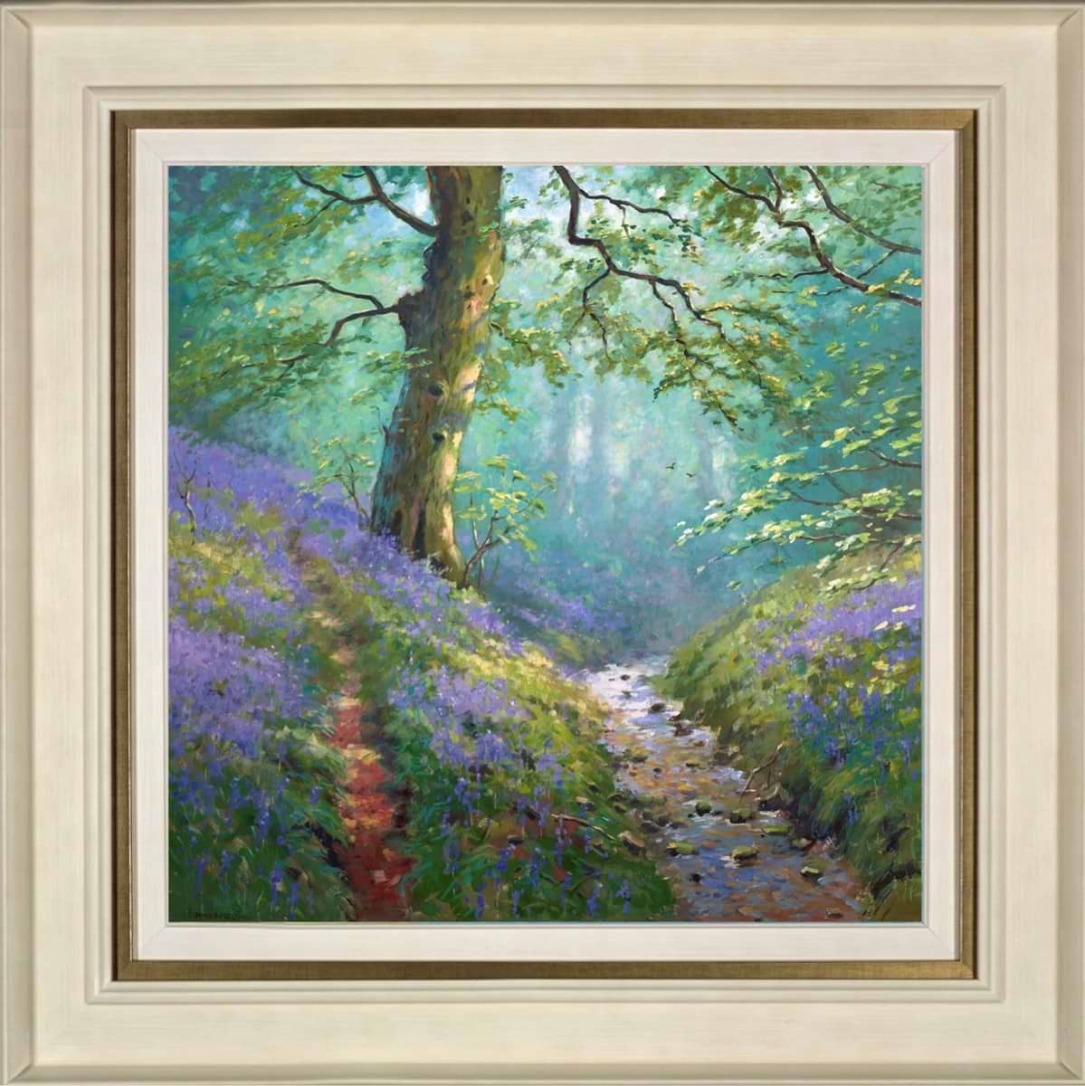 Bluebells Stream (Framed)