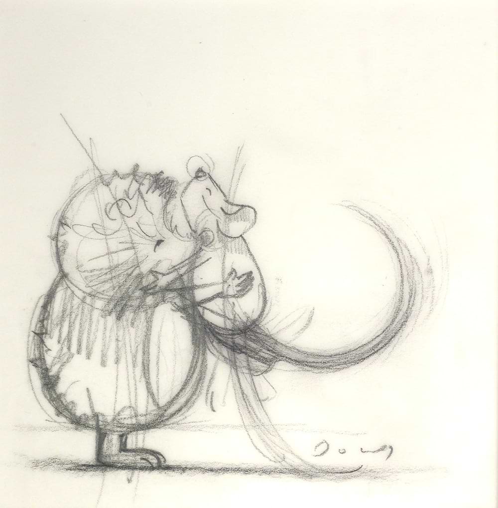 Hedge Hugs (Sketch - tail down)