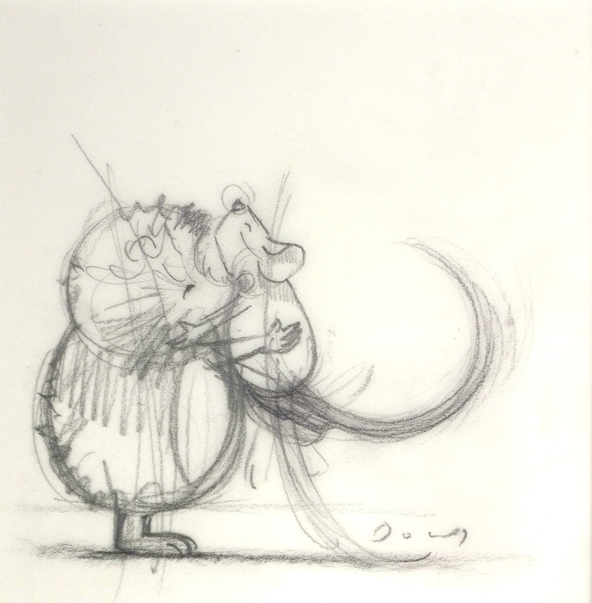 Hedge Hugs (Sketch - tail down)