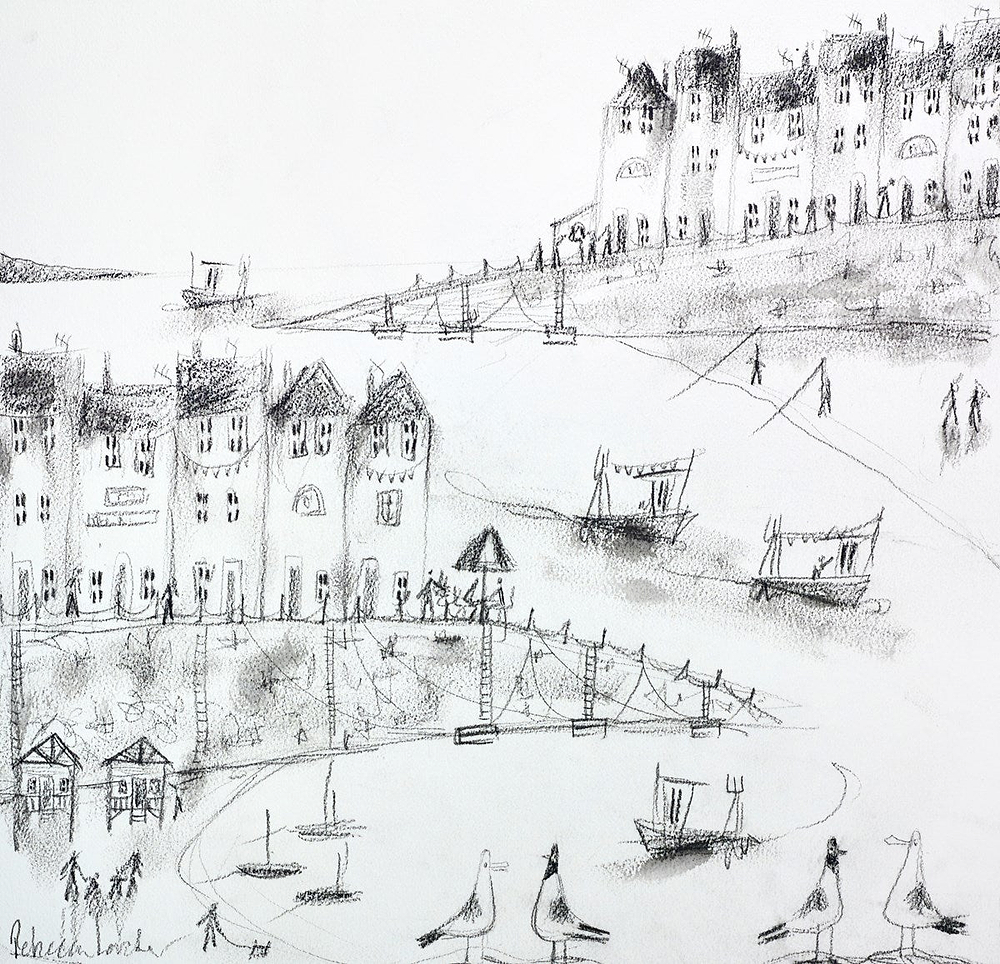 Houses at the Harbour V (sketch)