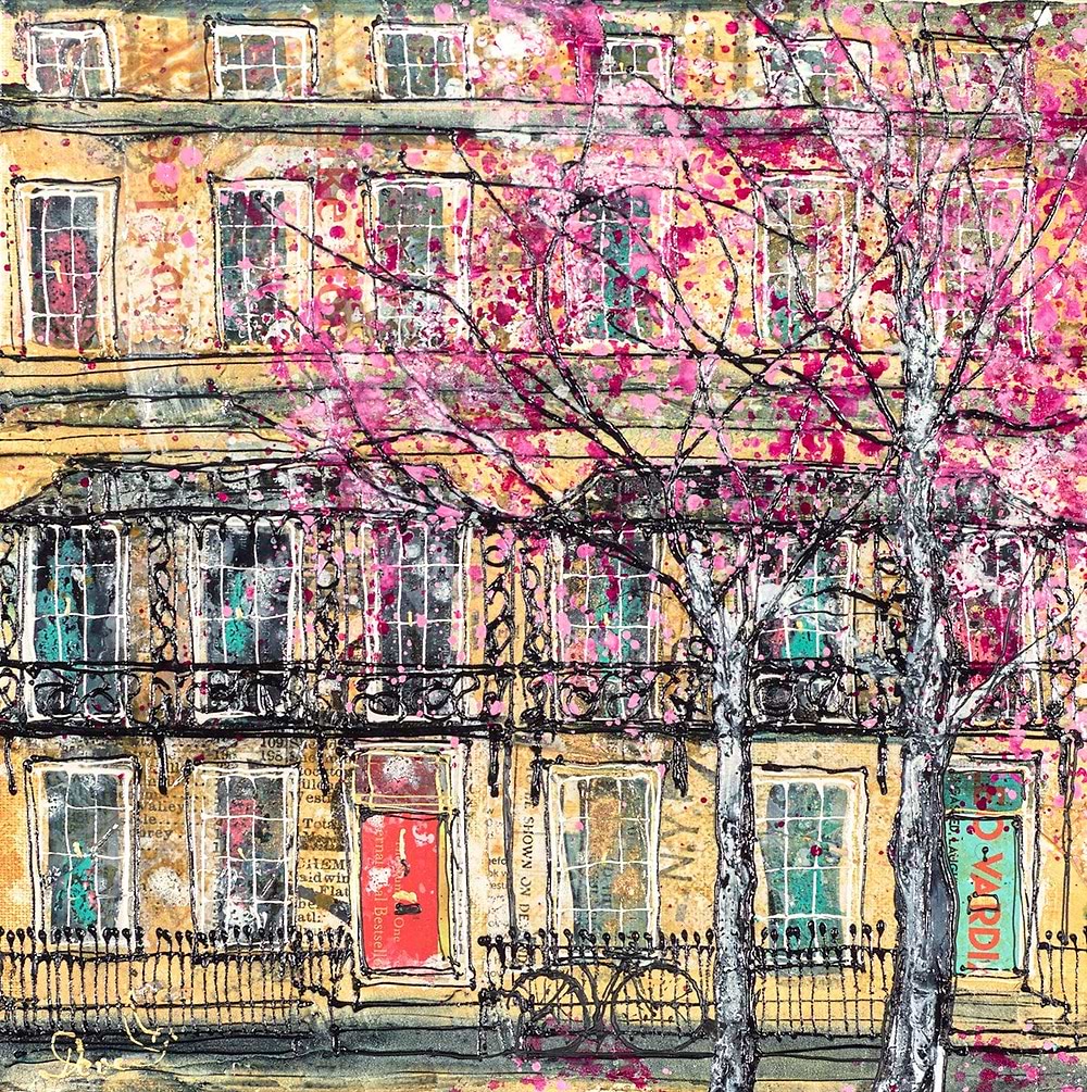 Two Blossom Trees and a Bike