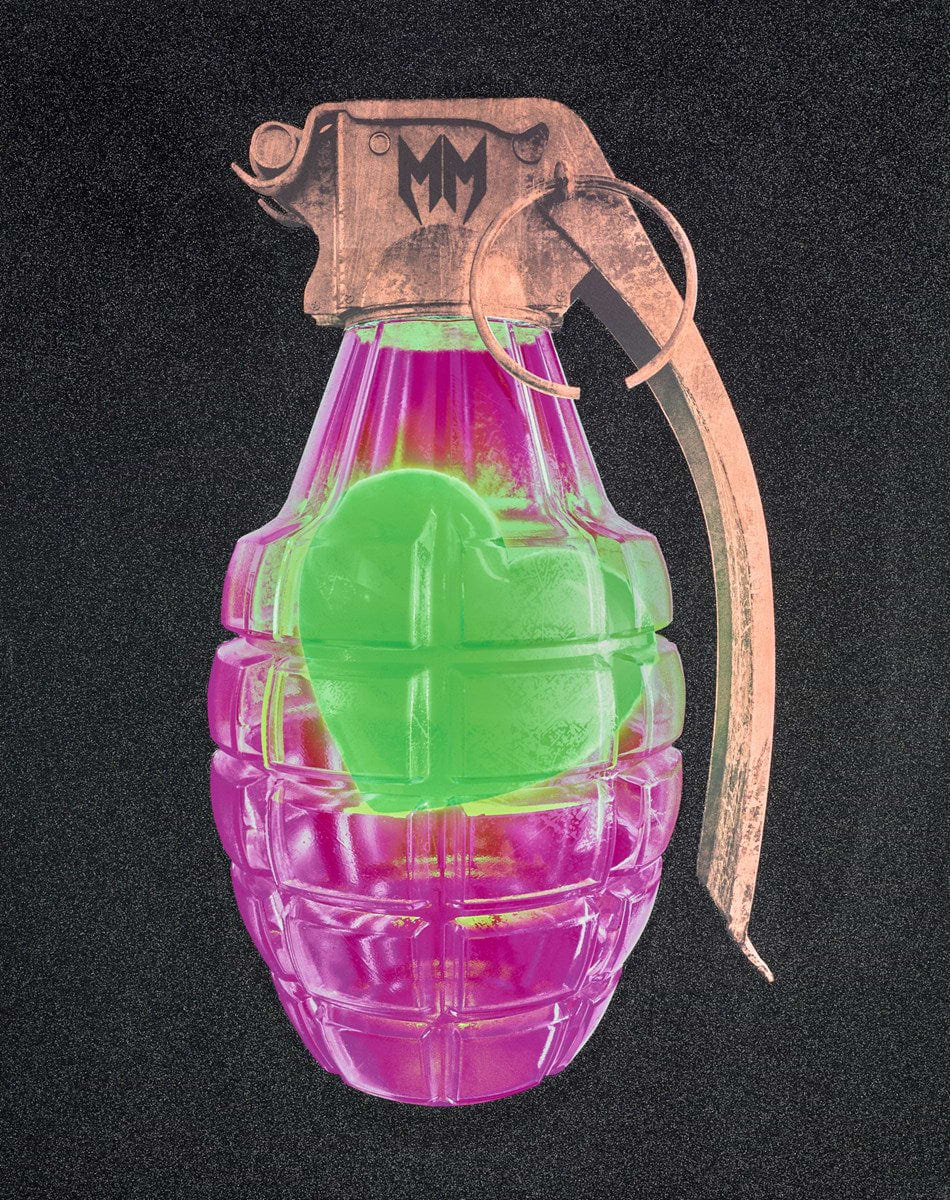 Love Grenade - Green/Purple | Maxim – Clarendon Fine Art