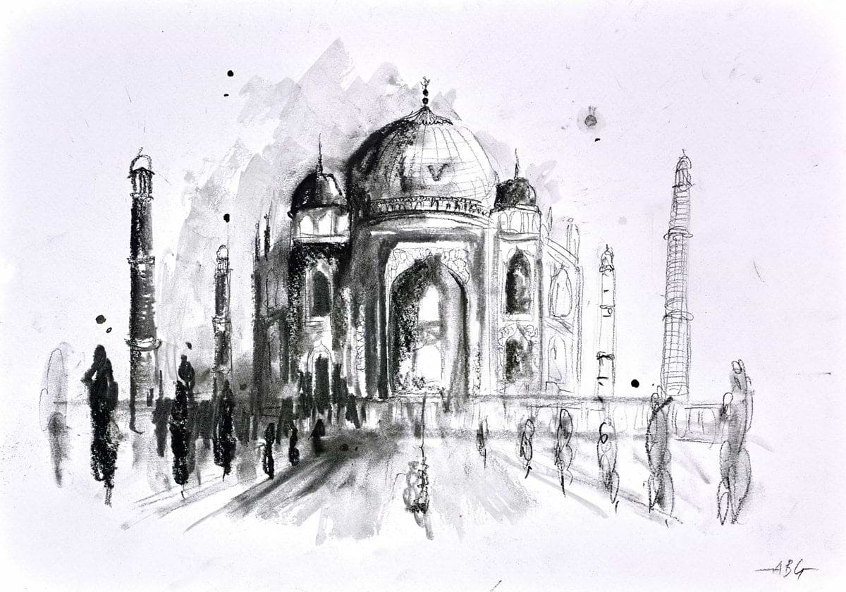 Taj Mahal - India (sketch)