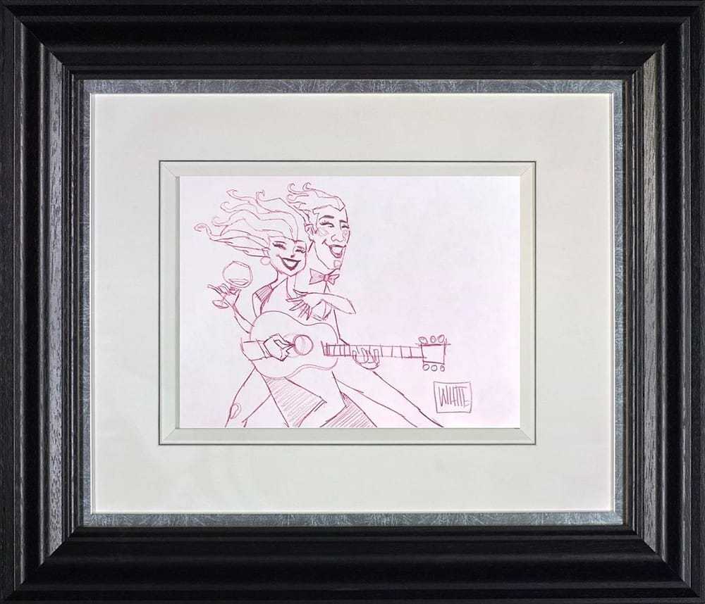 Blow My Hair Back Study (Framed)