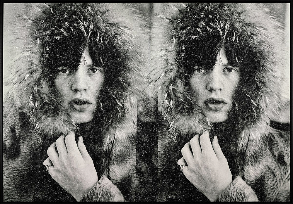 Mick Jagger Diptych, 2023 Love White