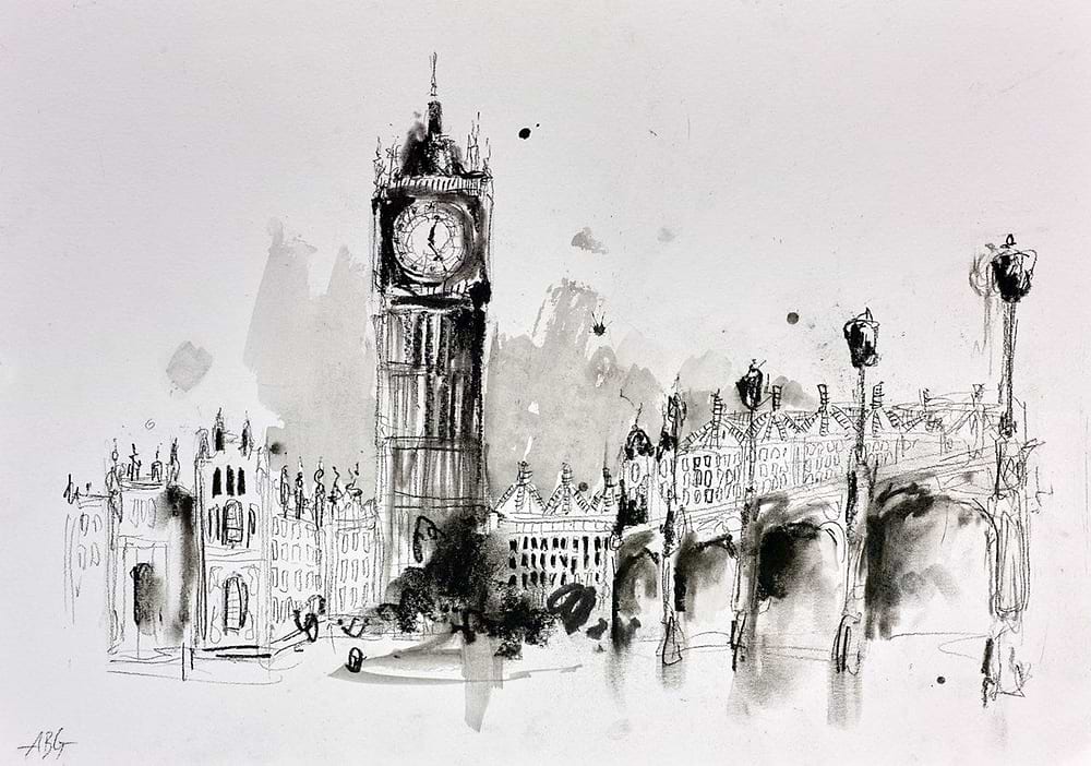 Elizabeth Tower , London (sketch)