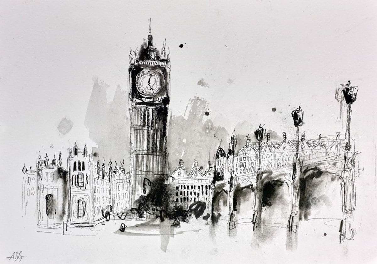 Elizabeth Tower , London (sketch)