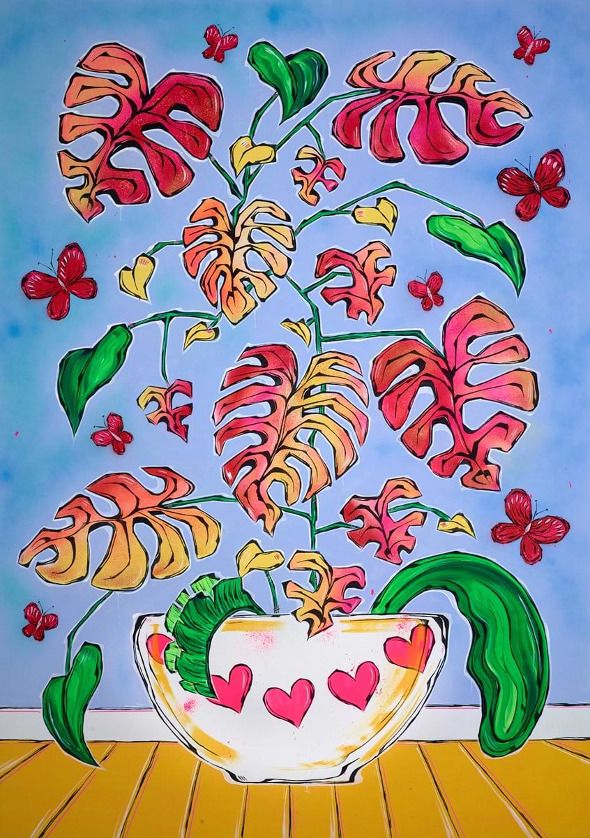 Big Pink Monstera