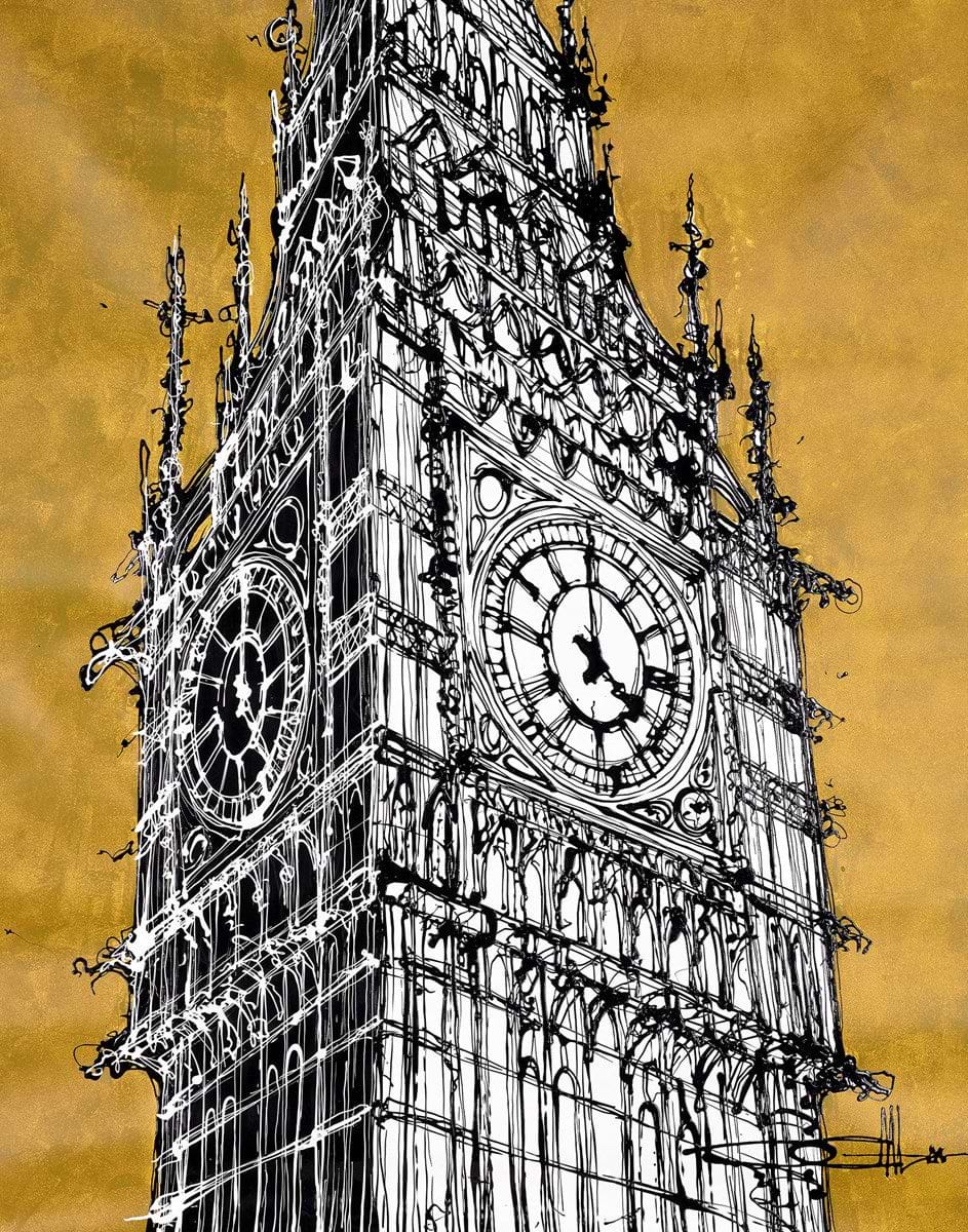 Elizabeth Tower Four O'Clock Bells, London