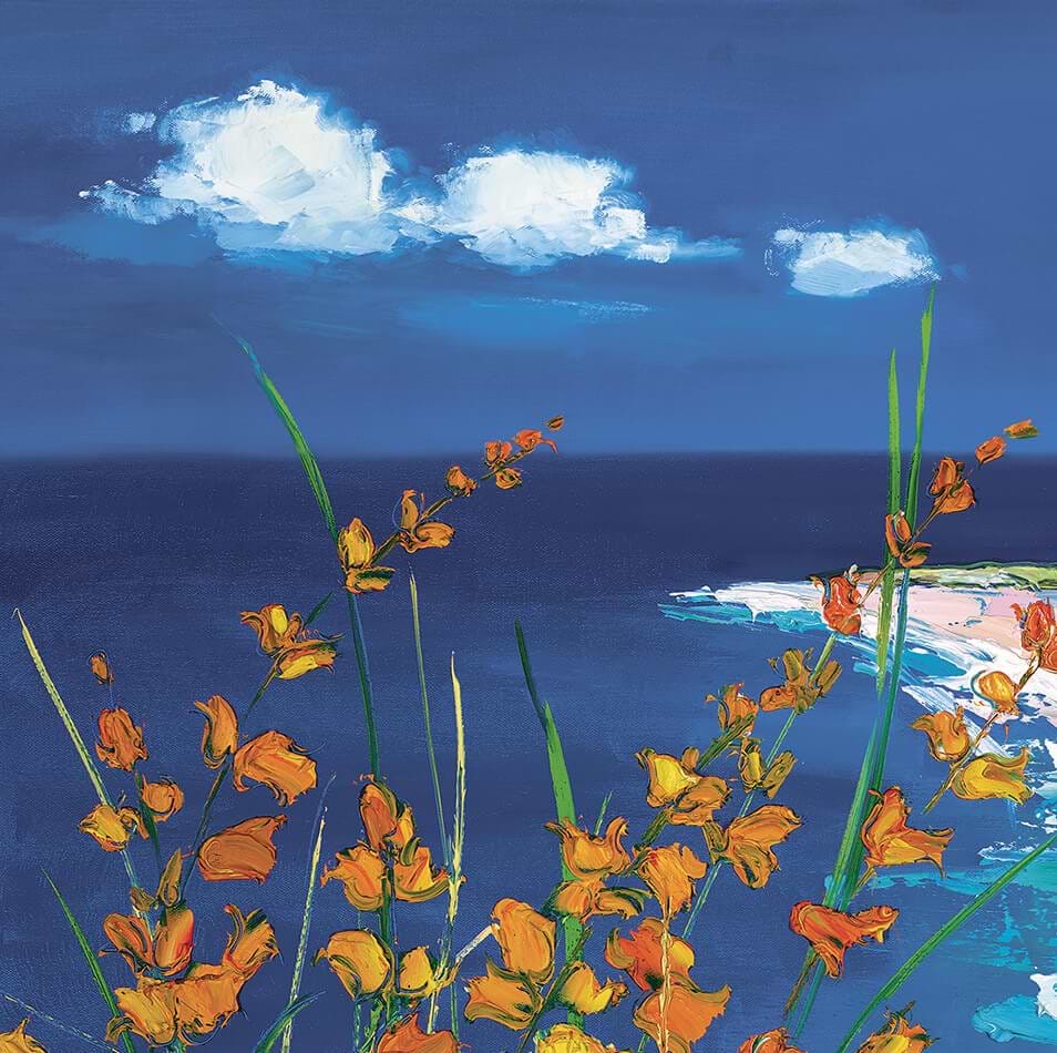 Summer Flowers By The Beach