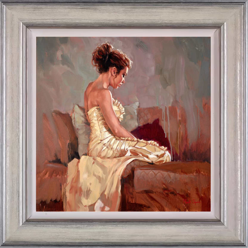 Kneeling Yellow Dress