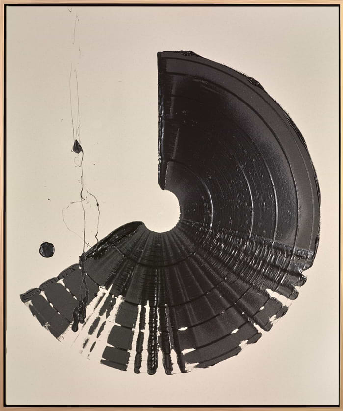 Large Brushstroke Black