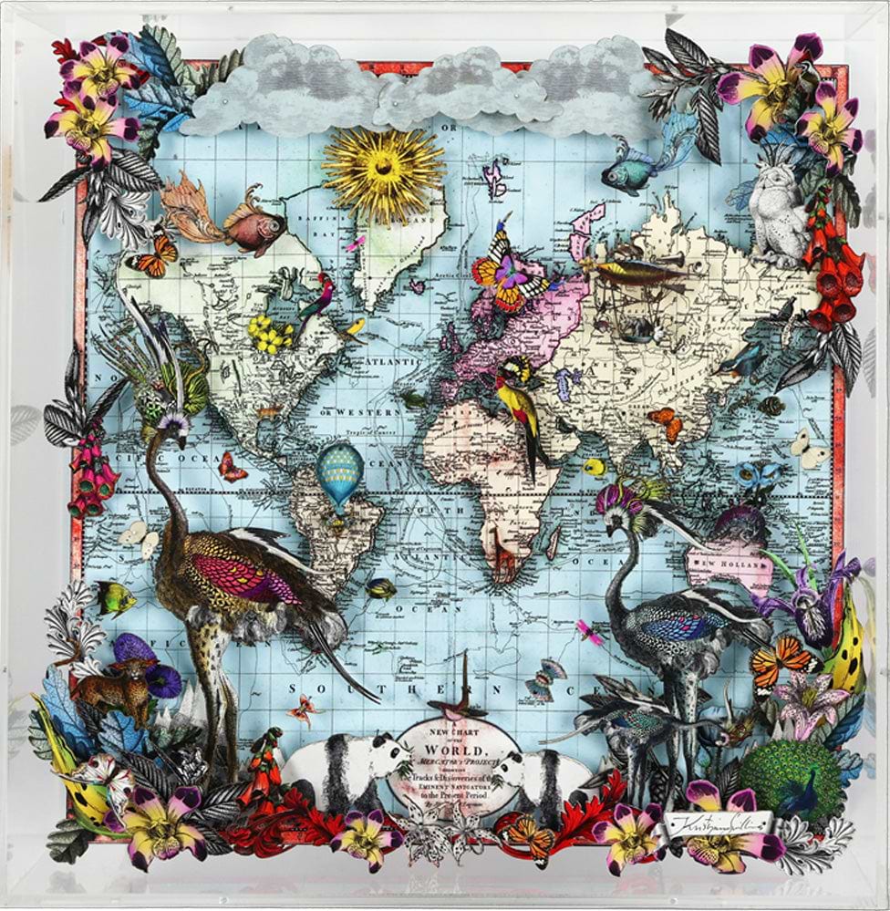 Navigators Floating Map - Ostrich Discoveries Of The World