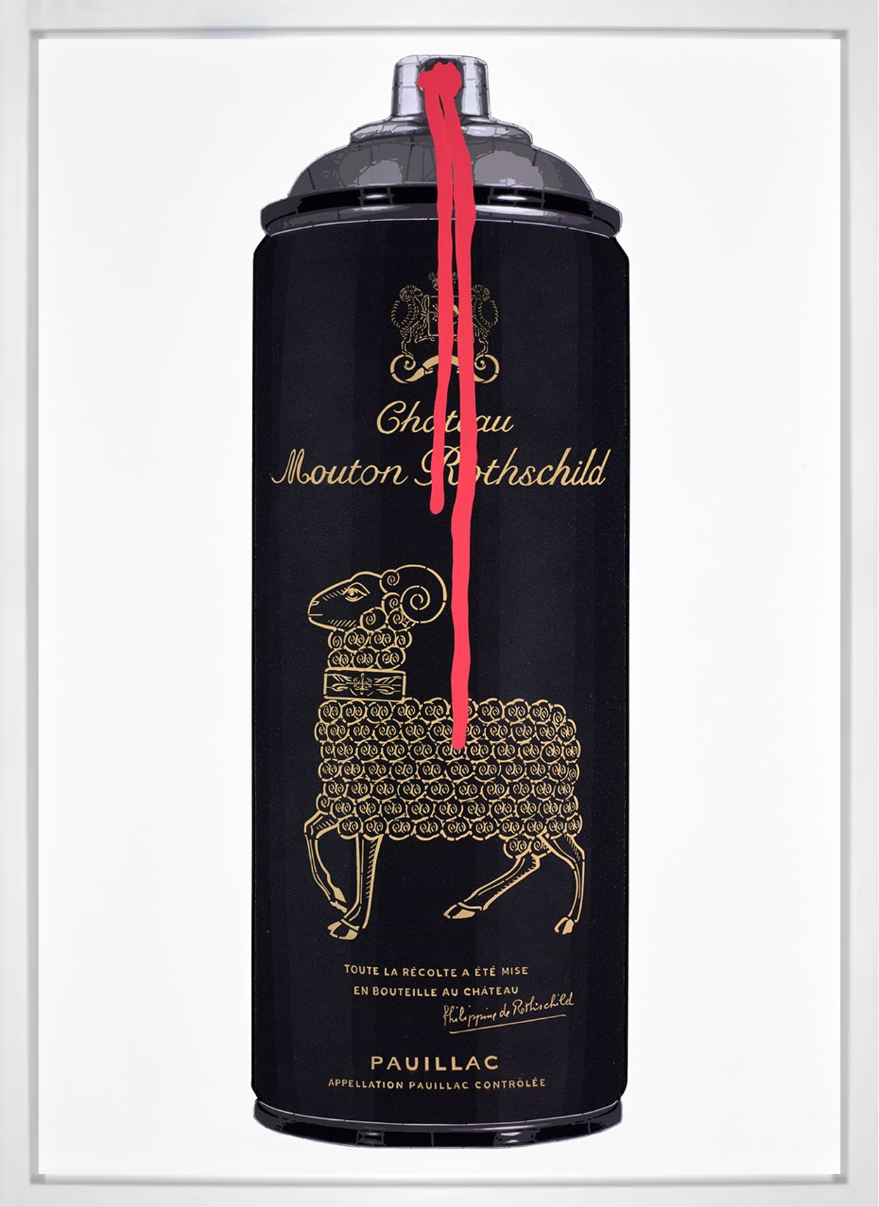 Mouton Rothschild 2000 (Red Drip)