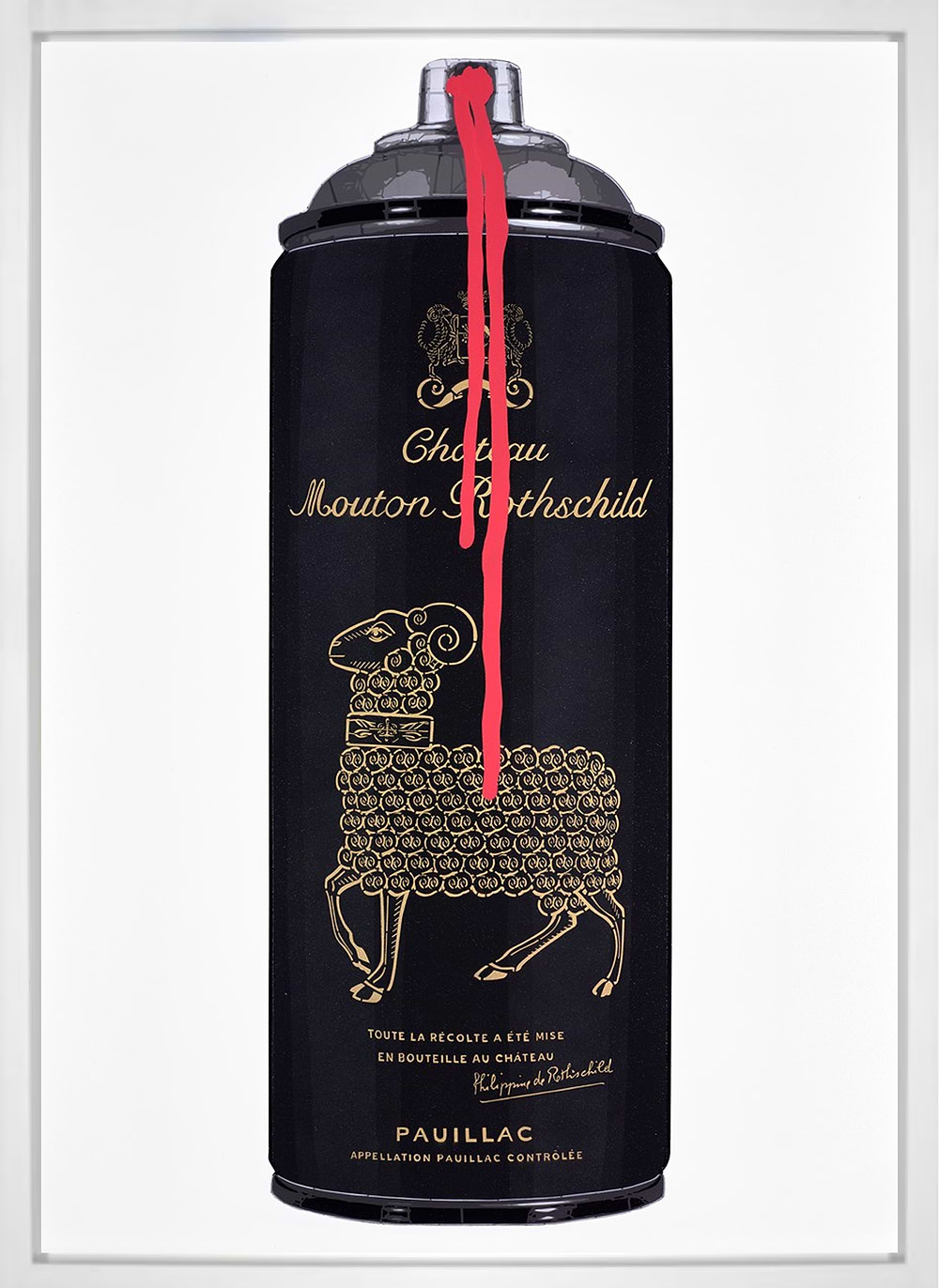 Mouton Rothschild 2000 (Red Drip)