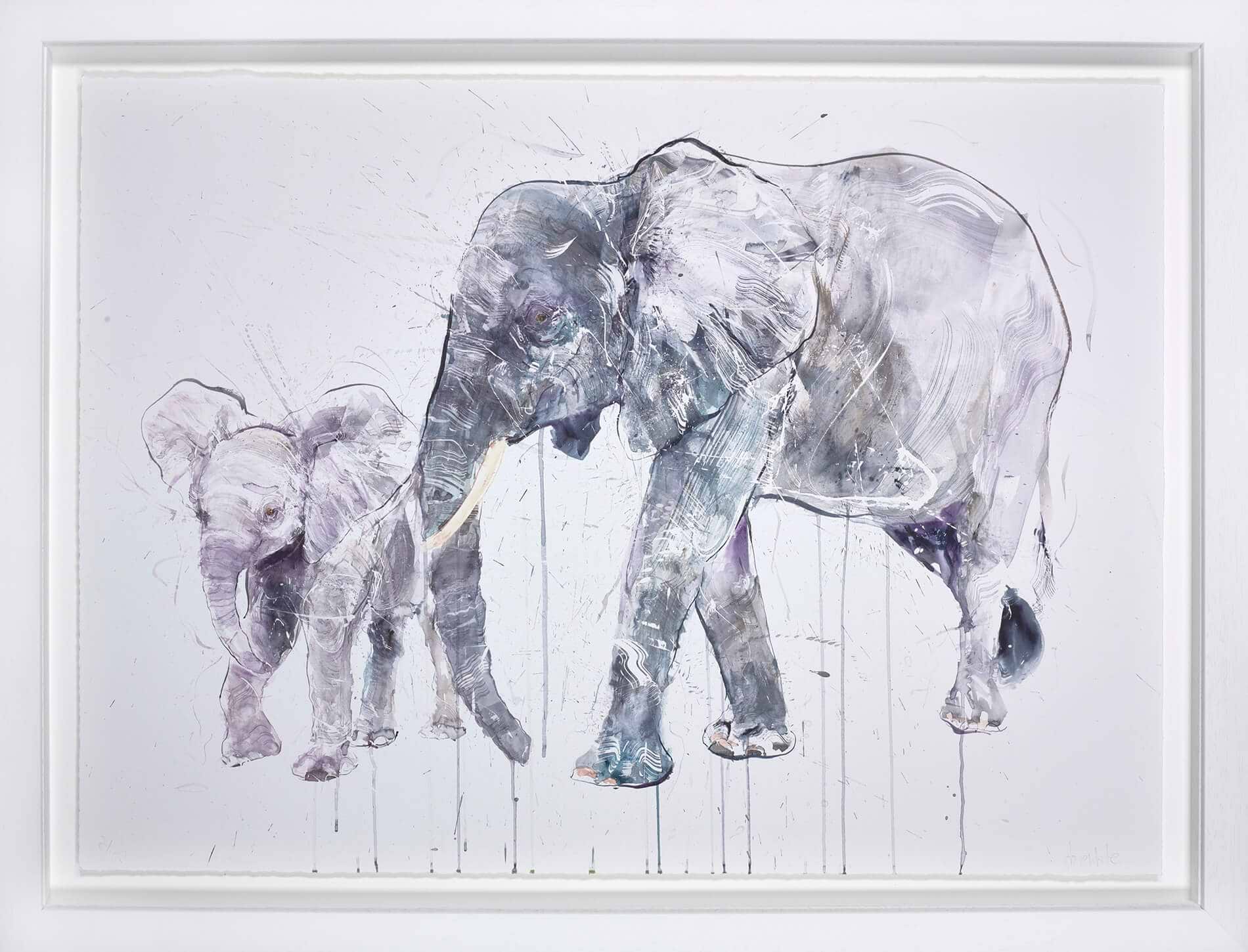 Elephant And Calf