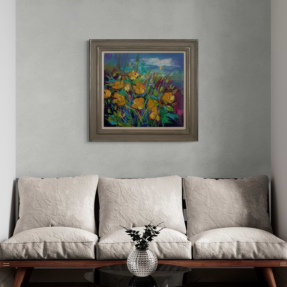 Yellow Poppies At The Edge Of A Wood
