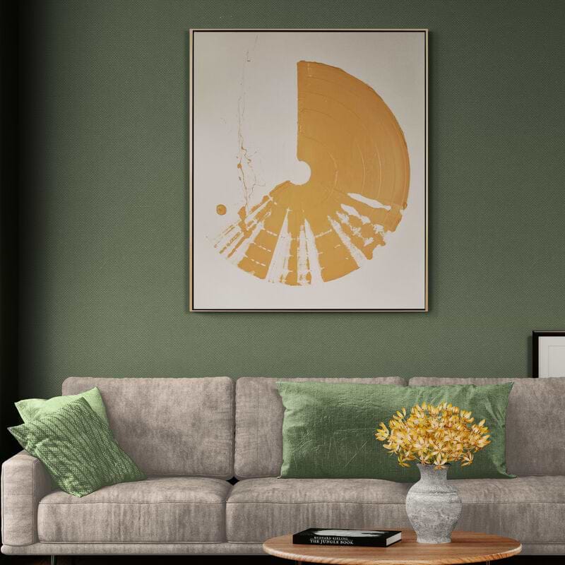 Large Brushstrokes Burnt Yellow