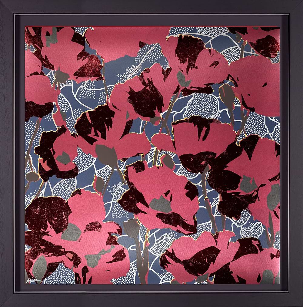 Poppy Fields - Red/Blue