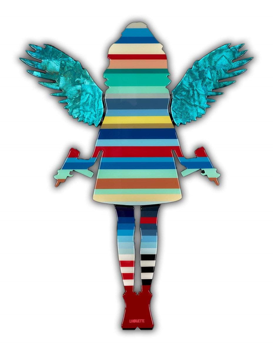 Angel Cake - Blue Stripe (Framed)