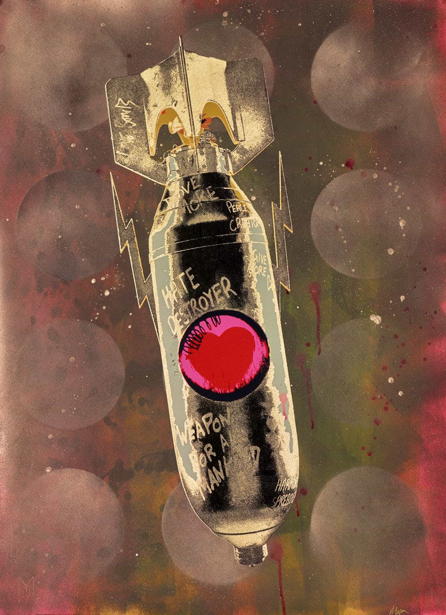 Love Bomb (gold & pink)
