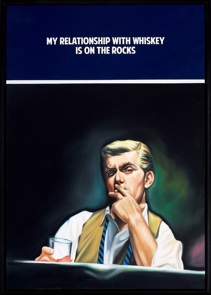 My Relationship with Whiskey (Dark Blue)