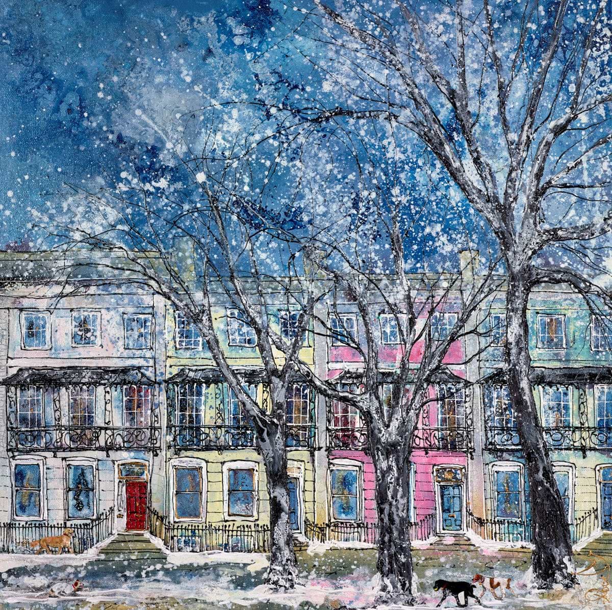 On a Snowy Promenade