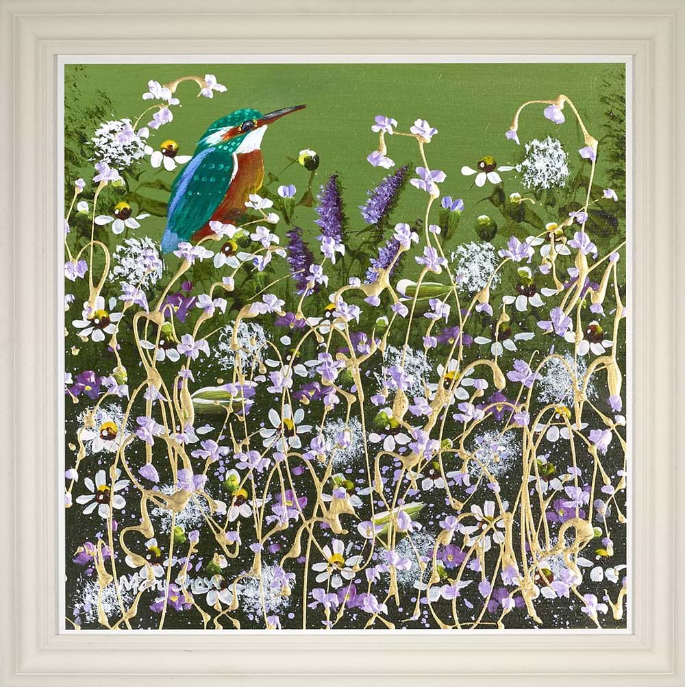 Relaxing Kingfisher II (Framed)