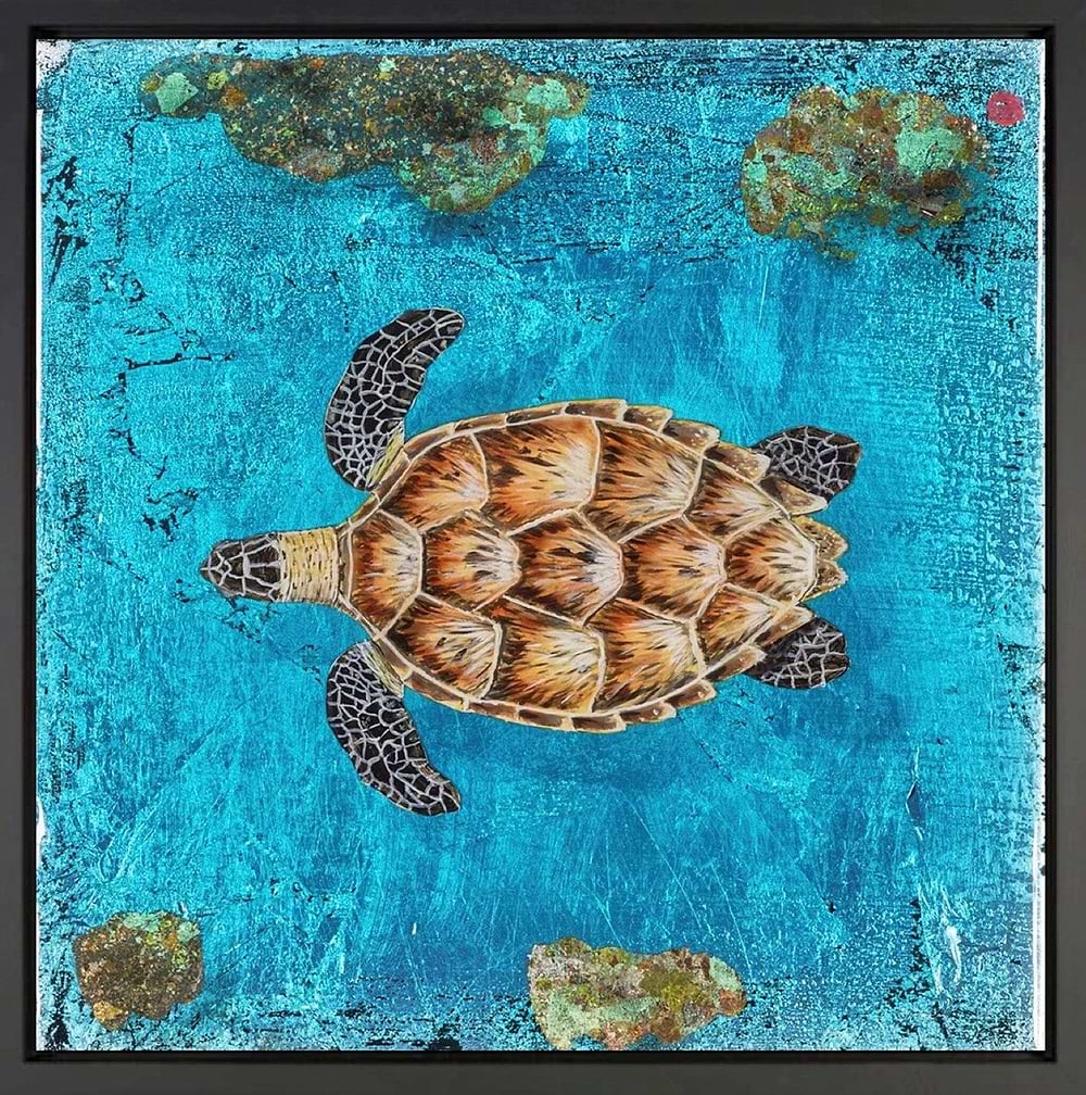 Turtle Reef (Framed)
