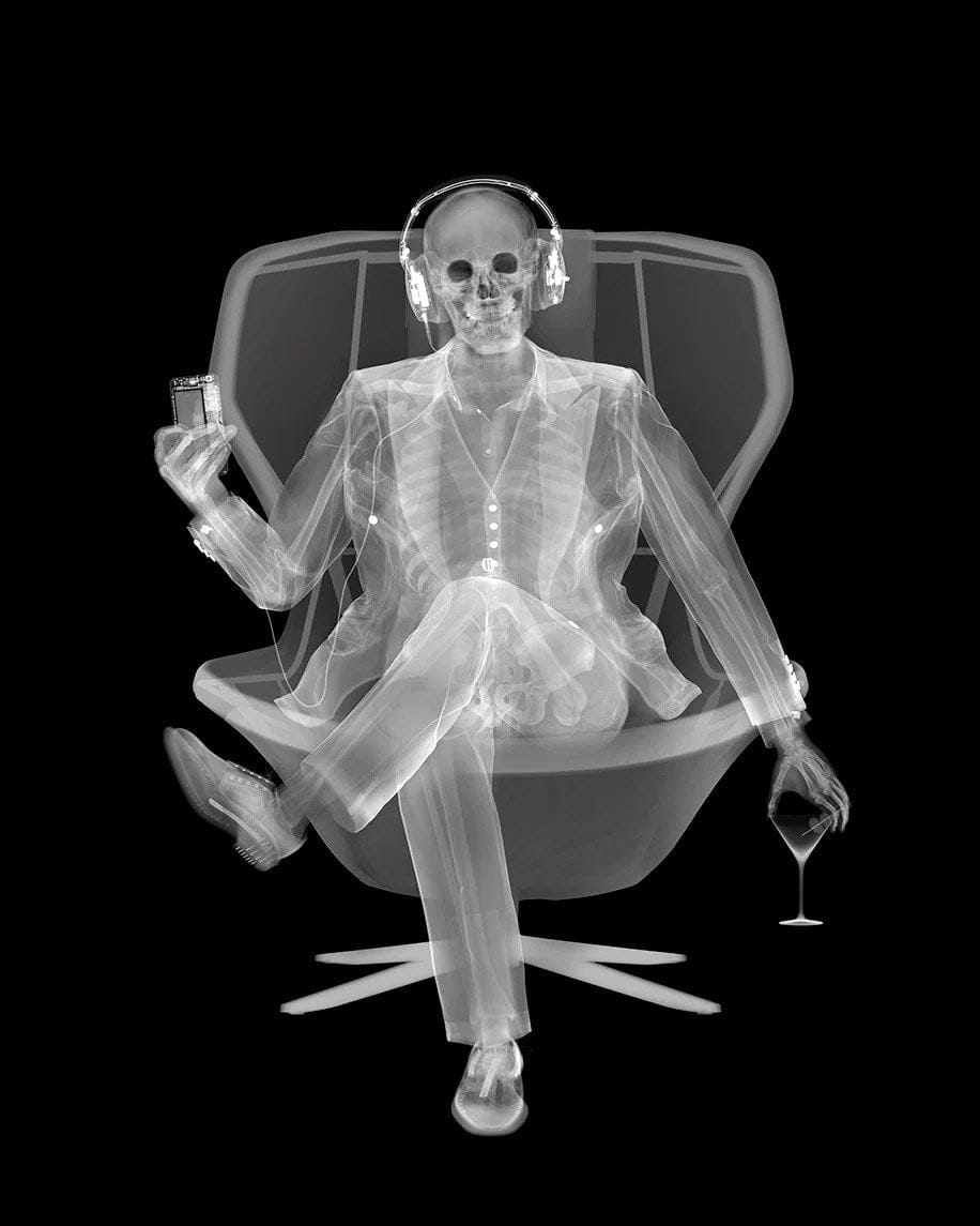 Easy Listener (Matte Black & White) (Framed)
