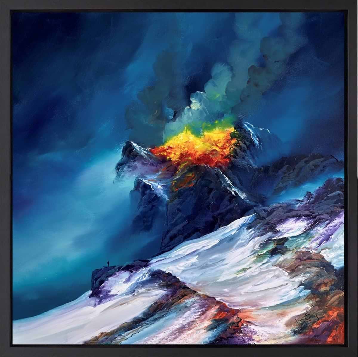 Dangerous Eruption (Framed)