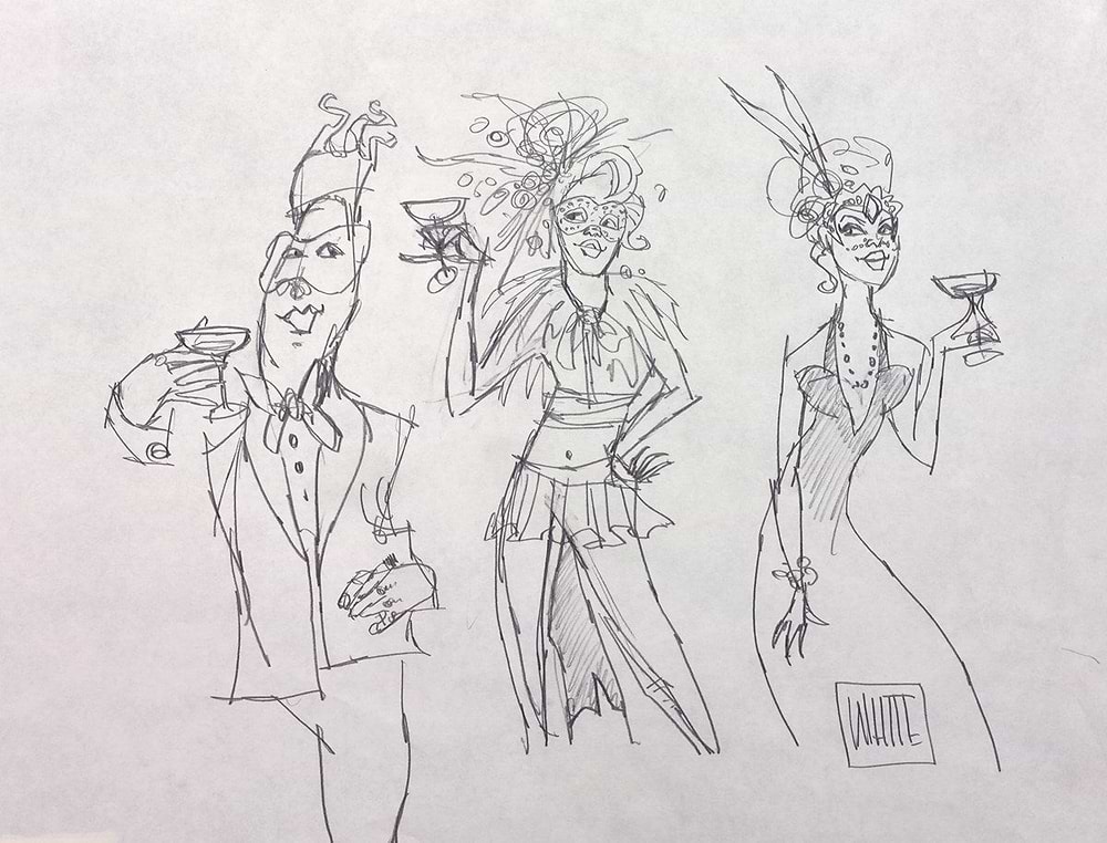 We Love To Drink Study Sketch