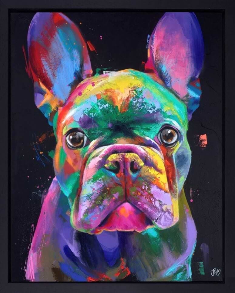 Faithful Frenchie (Framed)