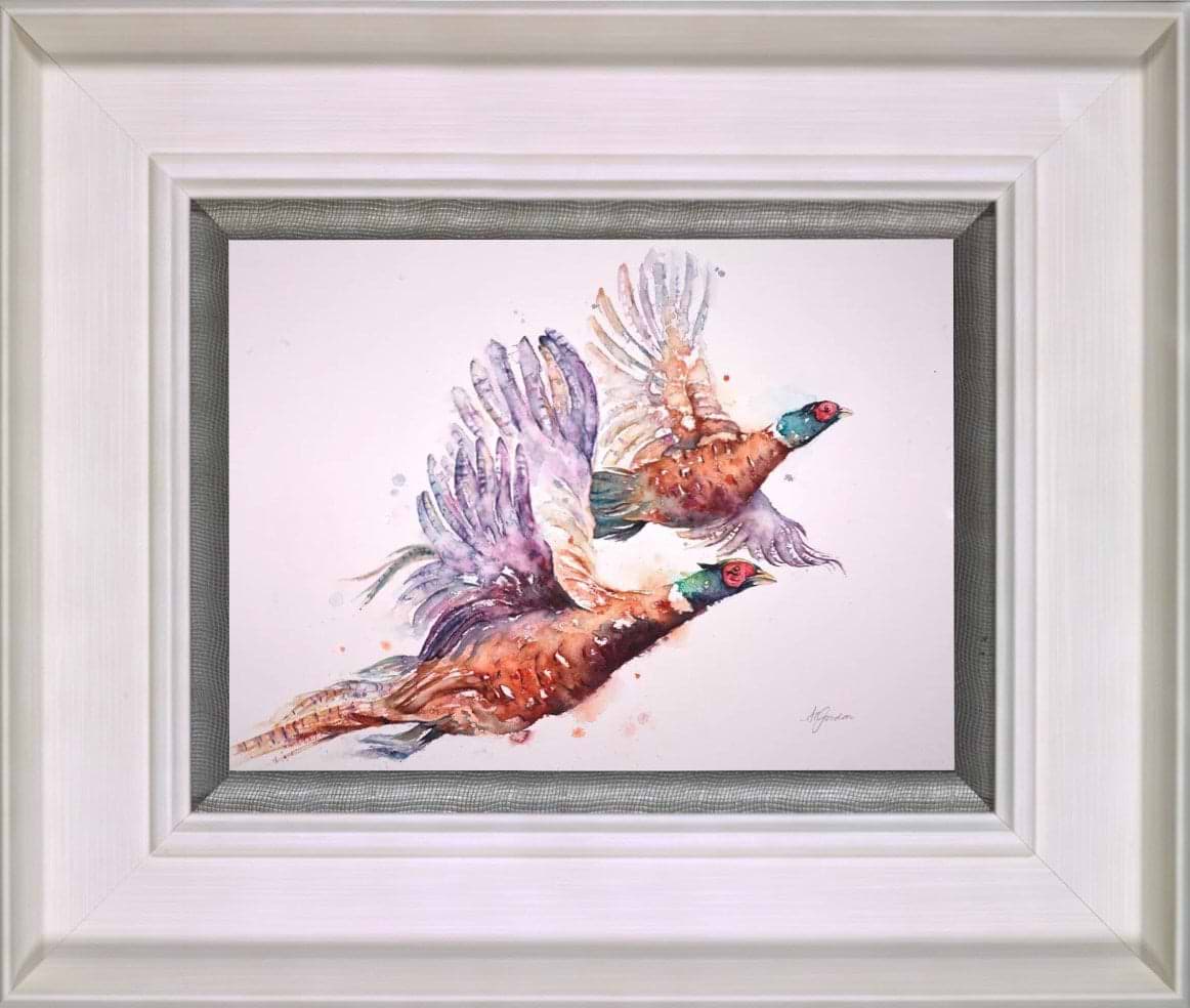 Take Off - Flying Pheasants (Framed)
