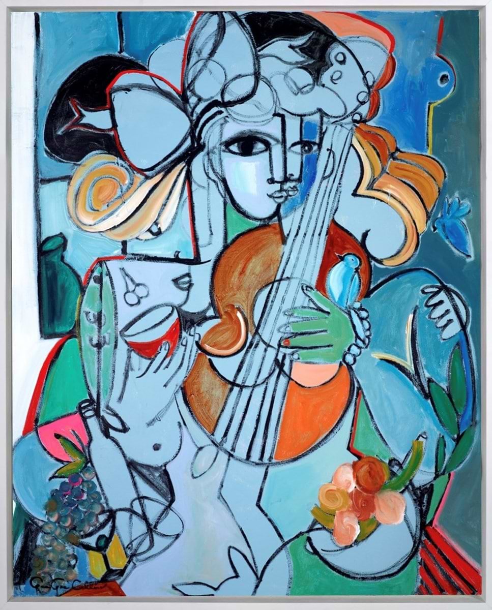 Musical Lady (Framed)