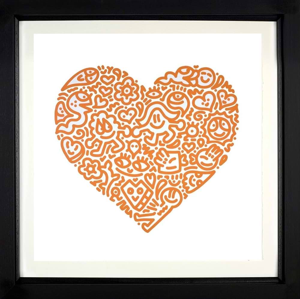 Bird Joy (Orange), 2021 (Framed)