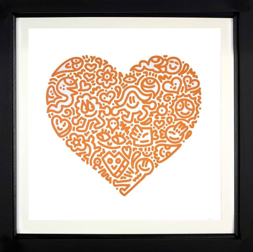 Bird Joy (Orange), 2021 (Framed)